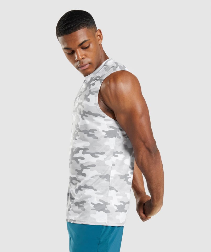 Gymshark Arrival Ärmellose Muskelshirt Herren Camouflage | AT-71-XFOP