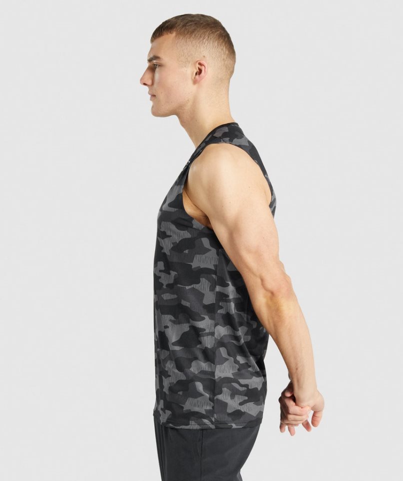 Gymshark Arrival Ärmellose T-shirts Herren Camouflage | AT-28-LJUR