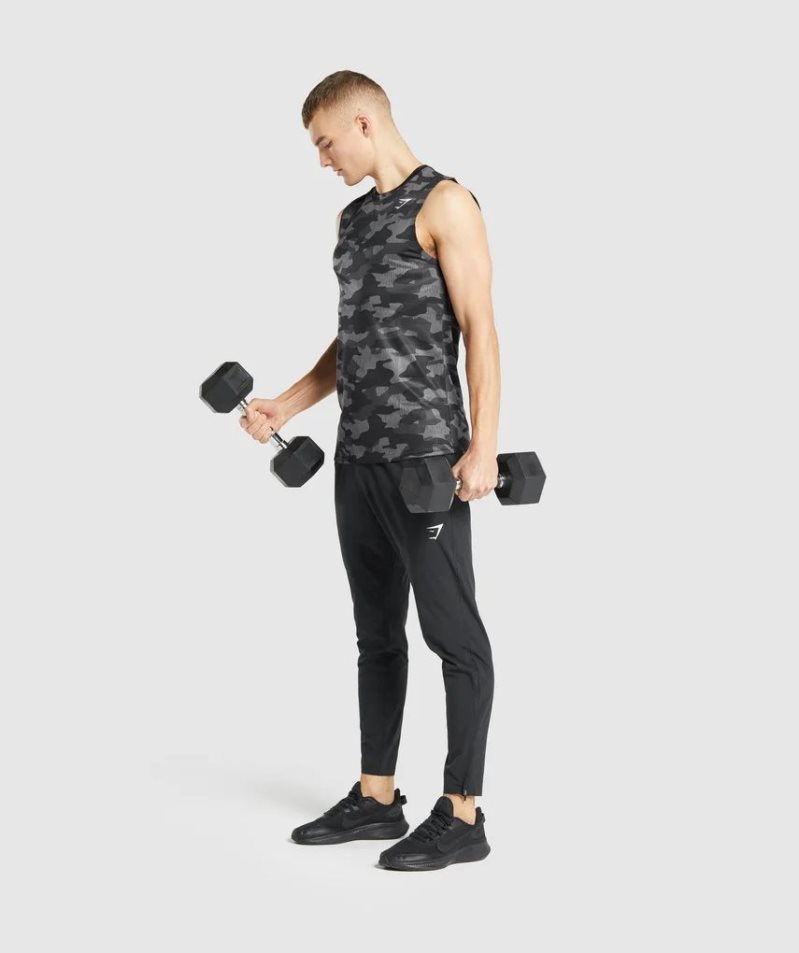 Gymshark Arrival Ärmellose T-shirts Herren Camouflage | AT-28-LJUR