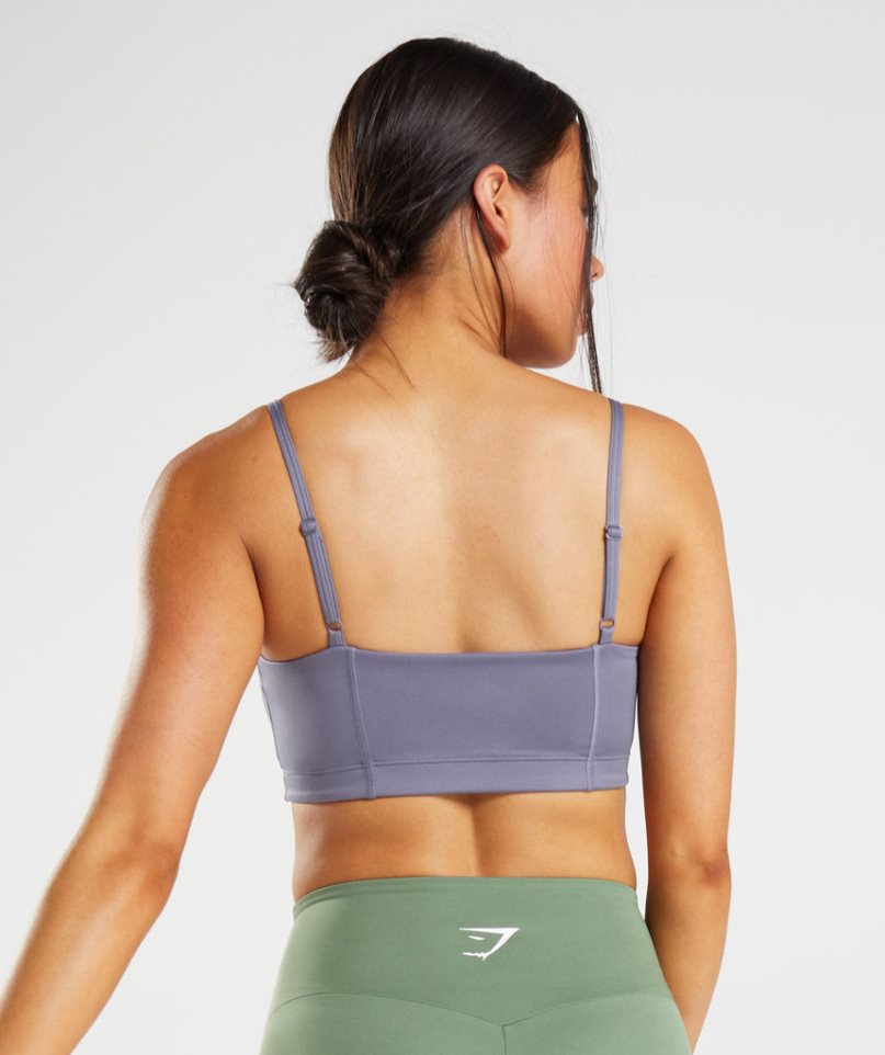 Gymshark Bandeau Sport Bh Damen Lila | AT-85-OGUK