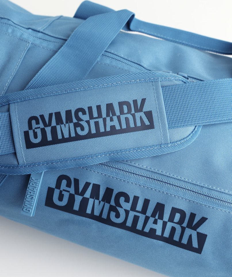 Gymshark Bold Barrel Sporttaschen Blau | AT-20-DKSA