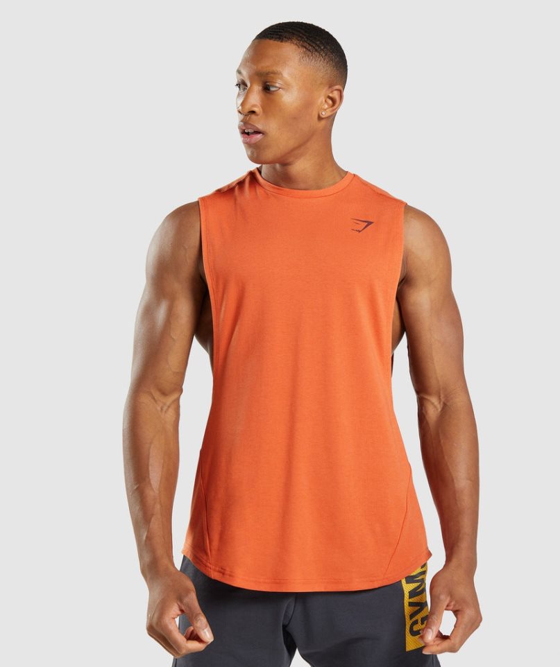 Gymshark Bold Drop Arm Muskelshirt Herren Orange | AT-82-URHK