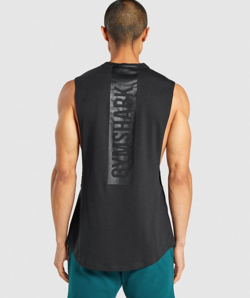 Gymshark Bold Drop Arm Muskelshirt Herren Schwarz | AT-95-OPEN