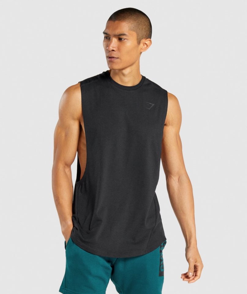 Gymshark Bold Drop Arm Muskelshirt Herren Schwarz | AT-95-OPEN