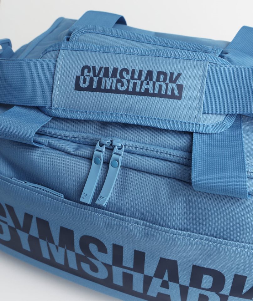 Gymshark Bold Gym Sporttaschen Blau | AT-96-CVGM