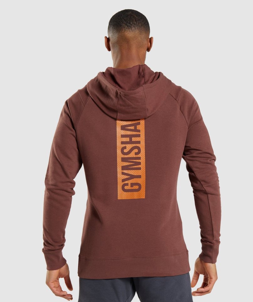 Gymshark Bold Hoodie Herren Braun | AT-57-LYXA