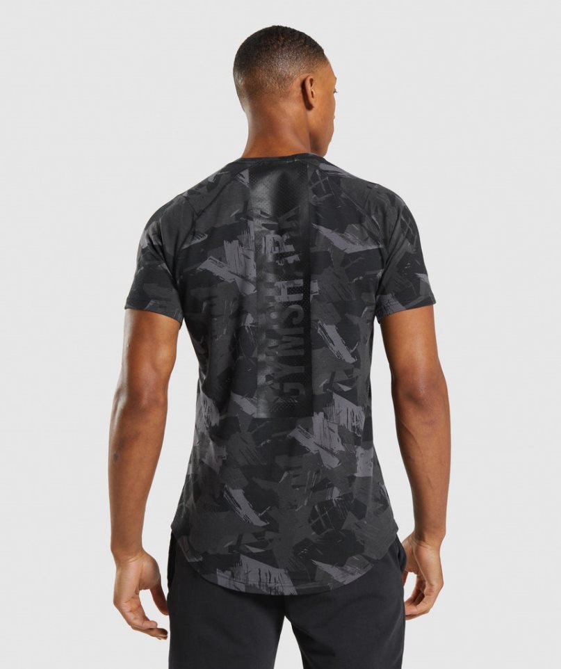 Gymshark Bold T-shirts Herren Camouflage | AT-64-WKYU