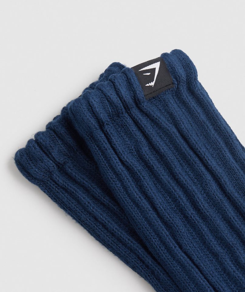 Gymshark Comfy Rest Day Socken Navy | AT-09-WXKE