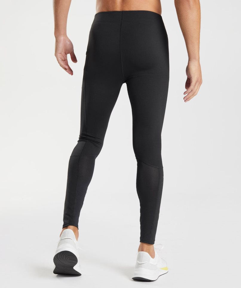 Gymshark Control Baselayer Leggings Herren Schwarz | AT-34-KLWG