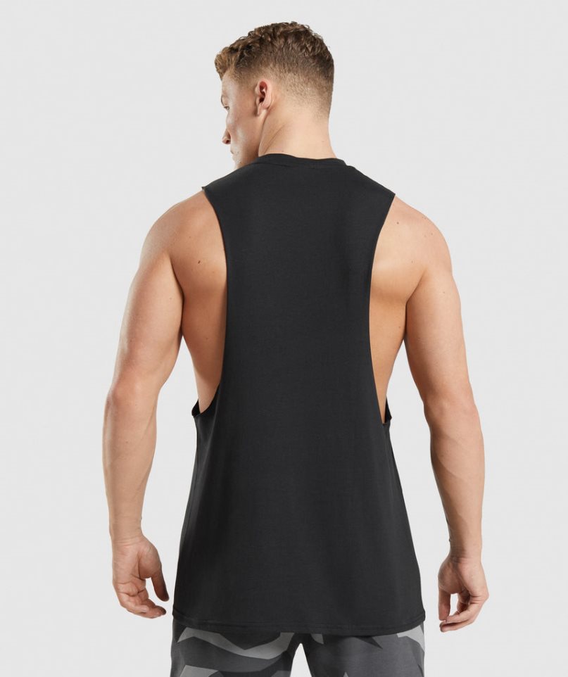 Gymshark Critical 2.0 Drop Arm Muskelshirt Herren Schwarz | AT-32-AQCT