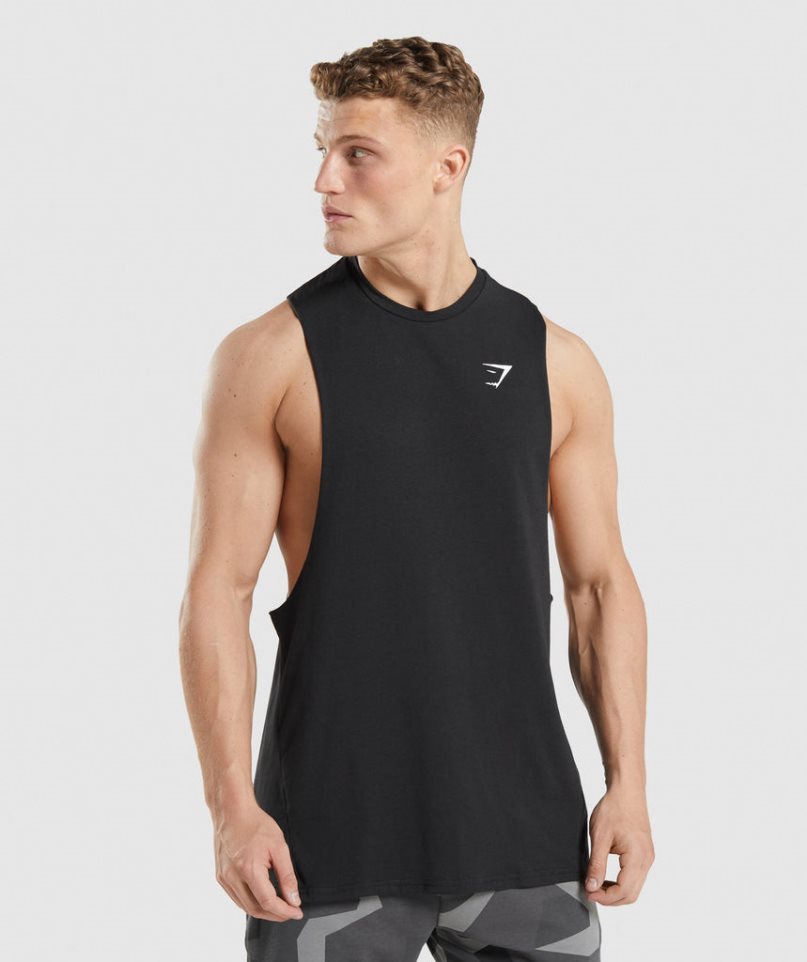 Gymshark Critical 2.0 Drop Arm Muskelshirt Herren Schwarz | AT-32-AQCT