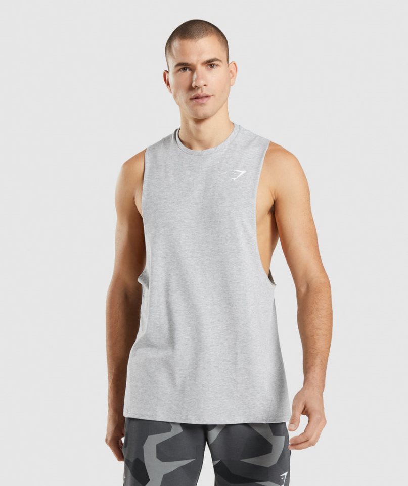 Gymshark Critical 2.0 Drop Arm Muskelshirt Herren Hellgrau | AT-97-SNZY