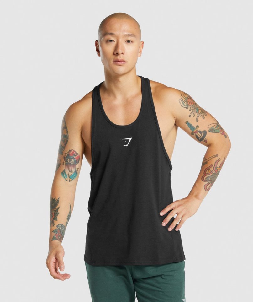 Gymshark Critical 2.0 Stringer Muskelshirt Herren Schwarz | AT-15-YCZI