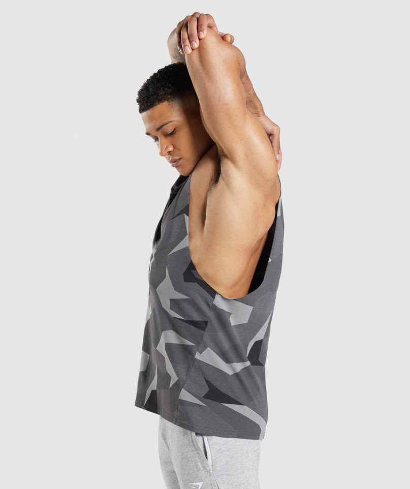 Gymshark Critical Drop Arm Muskelshirt Herren Camouflage | AT-45-LMHY