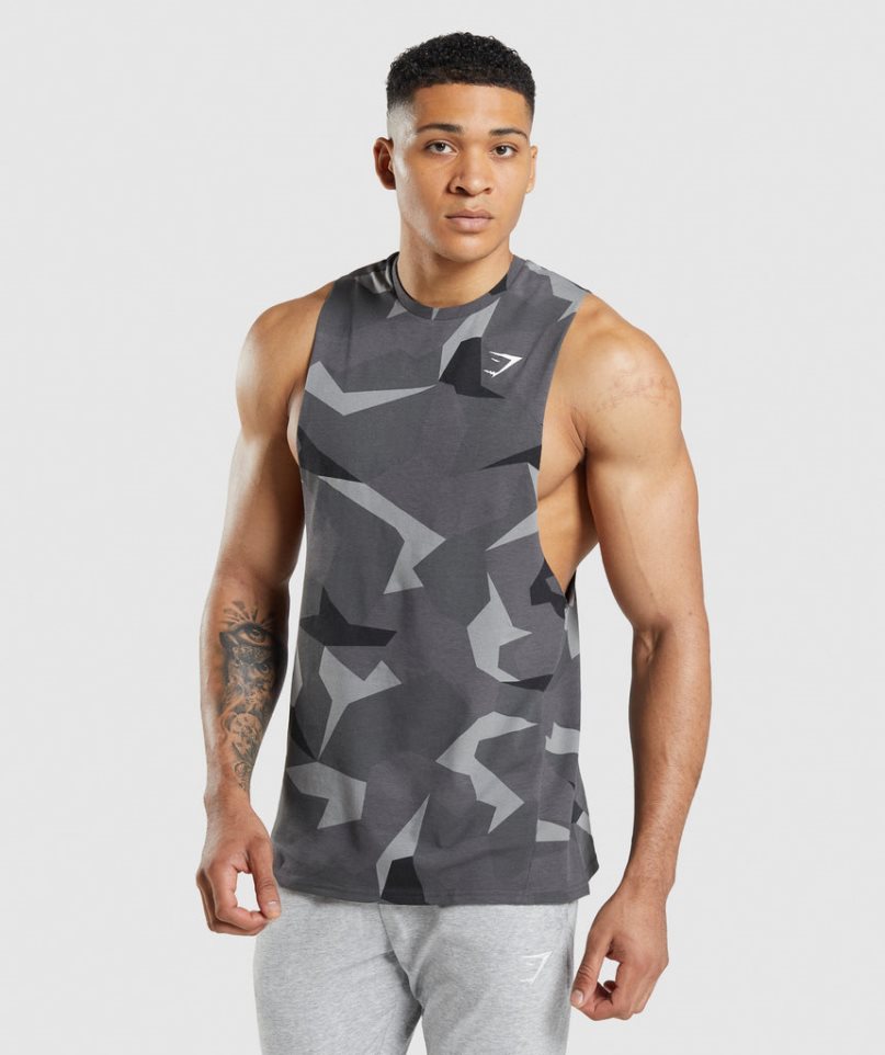 Gymshark Critical Drop Arm Muskelshirt Herren Camouflage | AT-45-LMHY