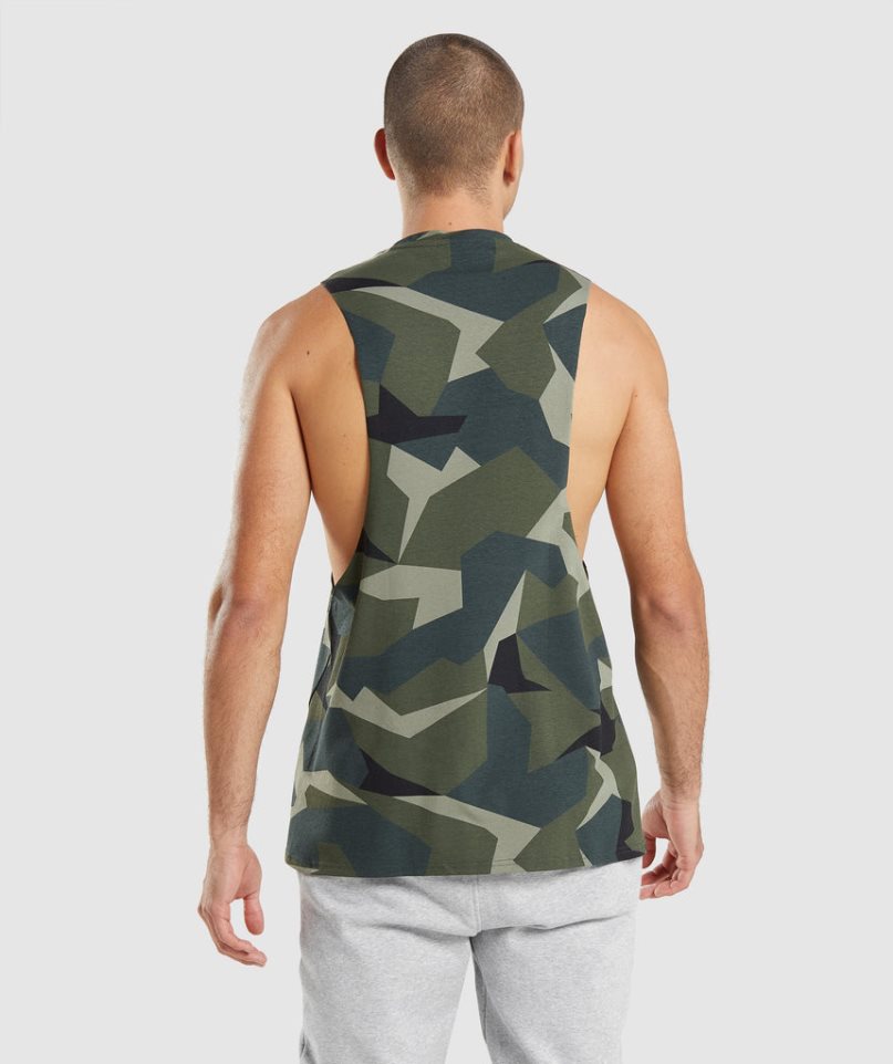 Gymshark Critical Drop Arm Muskelshirt Herren Camouflage | AT-48-SHEO