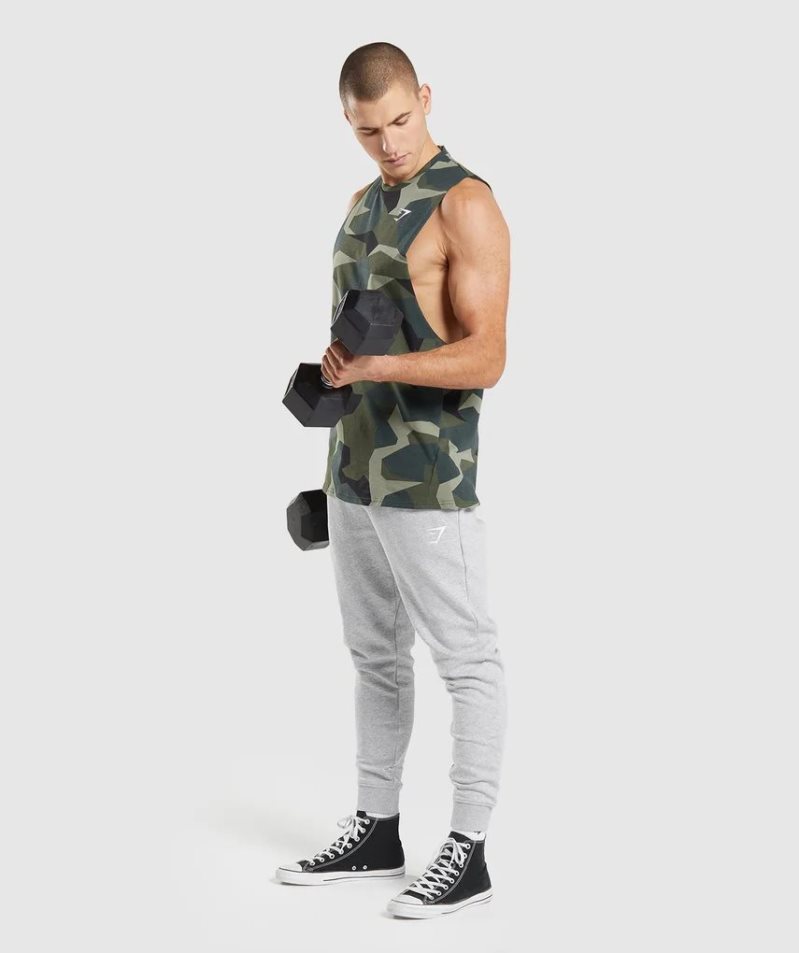 Gymshark Critical Drop Arm Muskelshirt Herren Camouflage | AT-48-SHEO