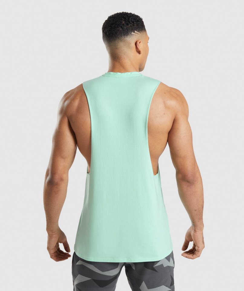 Gymshark Critical Drop Arm Muskelshirt Herren Mintfarben | AT-95-VTKZ