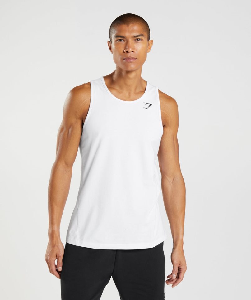 Gymshark Critical Muskelshirt Herren Weiß | AT-09-JCMU