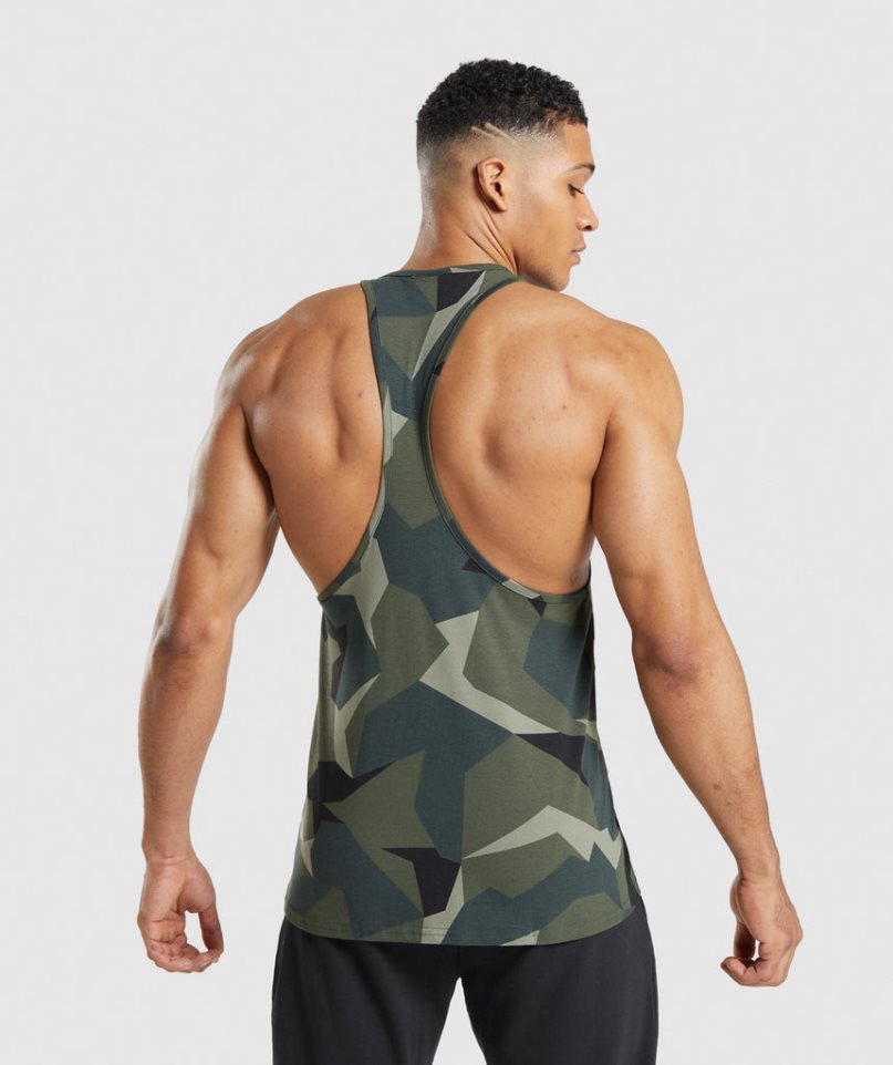 Gymshark Critical Stringer Muskelshirt Herren Camouflage | AT-31-WIOZ