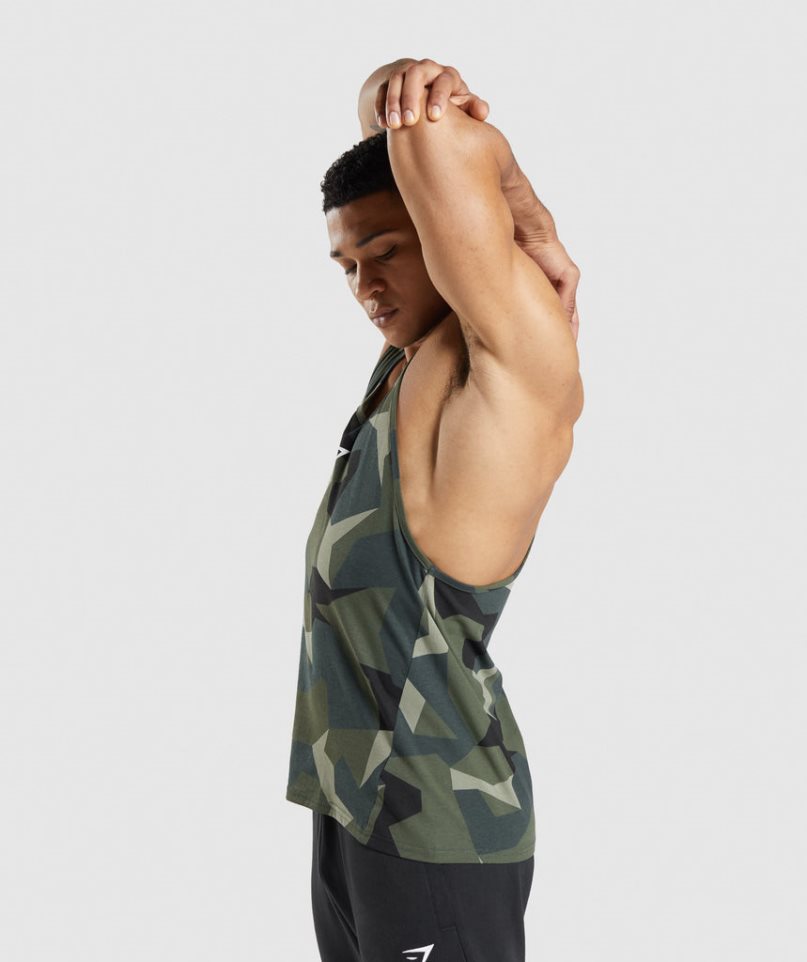 Gymshark Critical Stringer Muskelshirt Herren Camouflage | AT-31-WIOZ