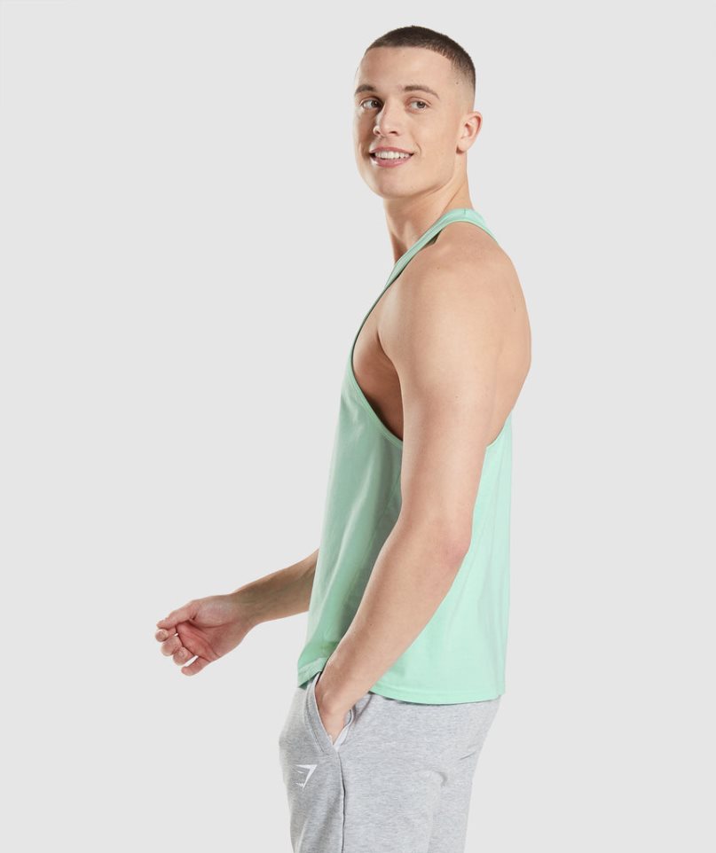 Gymshark Critical Stringer Muskelshirt Herren Mintfarben | AT-65-KAXP