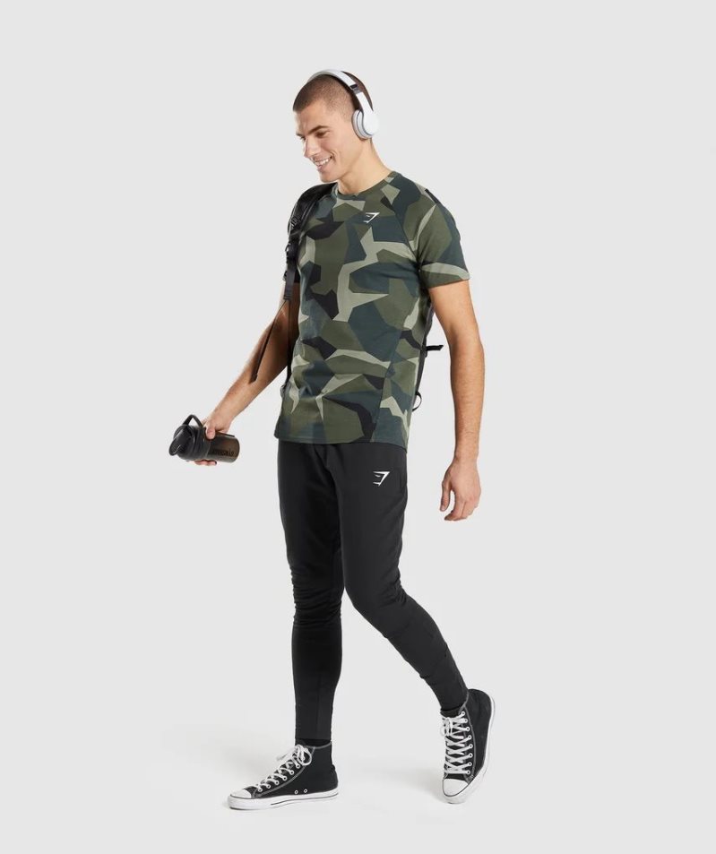 Gymshark Critical T-shirts Herren Camouflage | AT-87-PBML