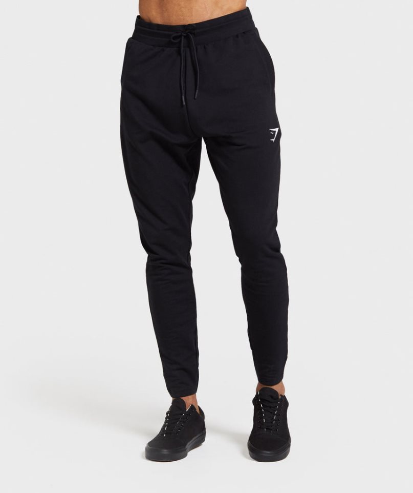 Gymshark Critical Zip Jogginghose Herren Schwarz | AT-43-OBCP