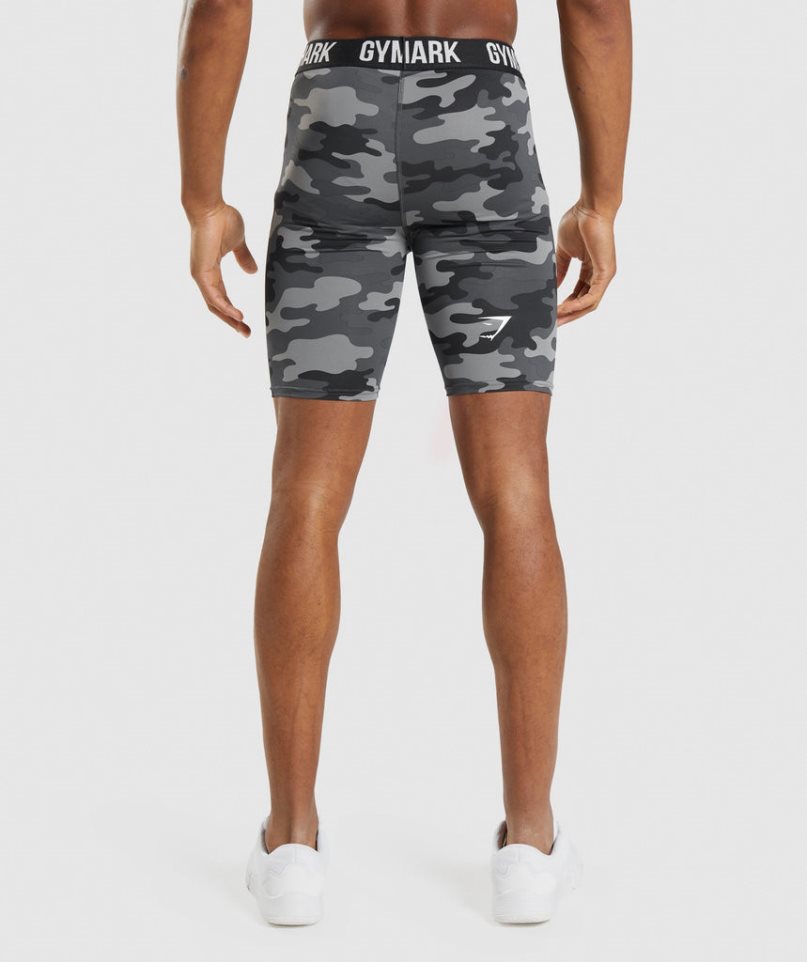 Gymshark Element Baselayer Kurze Hose Herren Camouflage | AT-26-SRHF