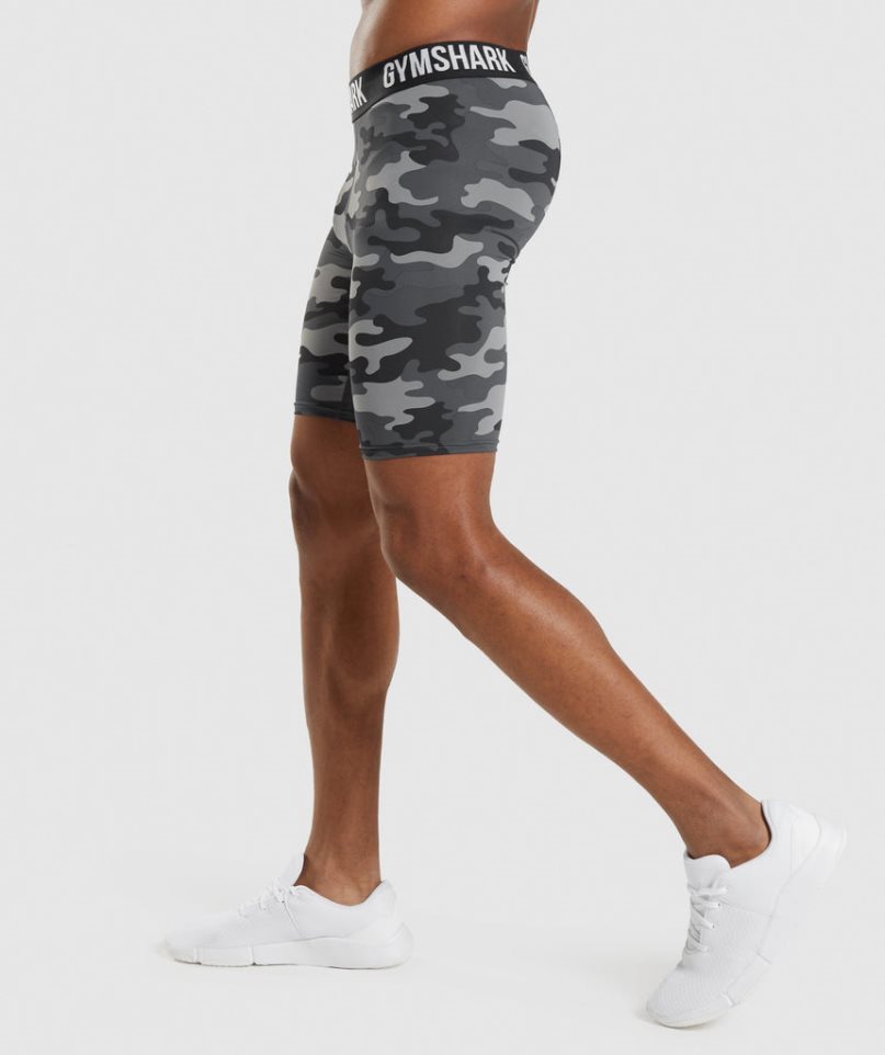 Gymshark Element Baselayer Kurze Hose Herren Camouflage | AT-26-SRHF