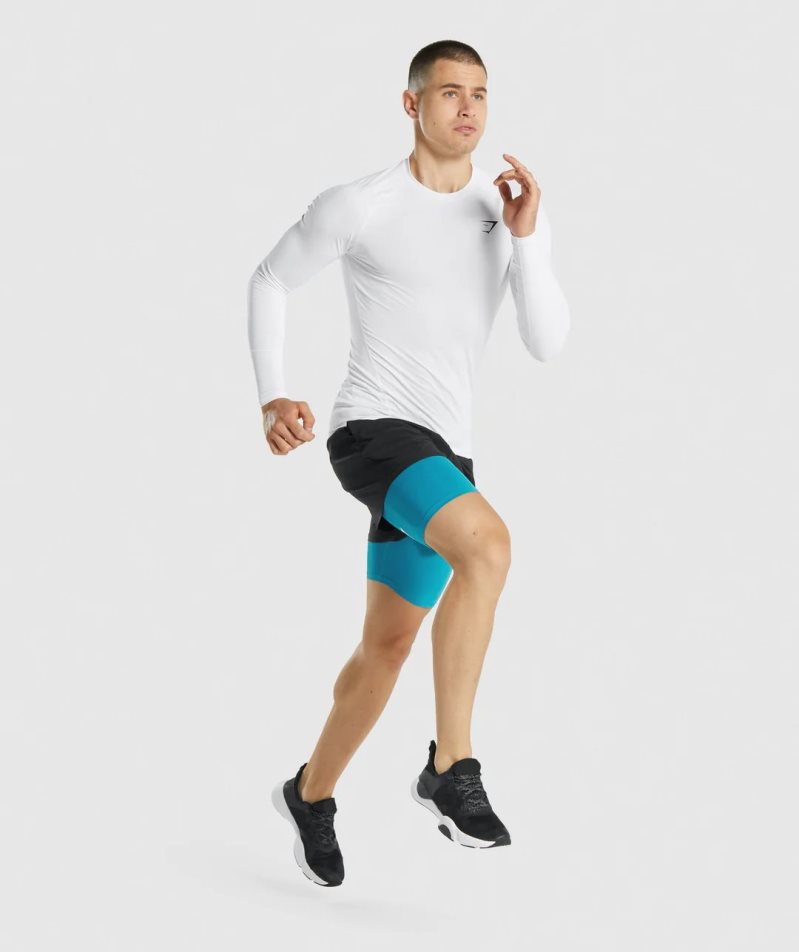 Gymshark Element Baselayer Kurze Hose Herren Türkis | AT-45-MLGK