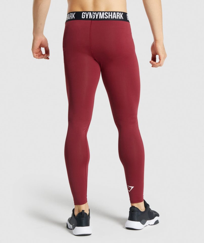 Gymshark Element Baselayer Leggings Herren Bordeaux | AT-29-WJYT