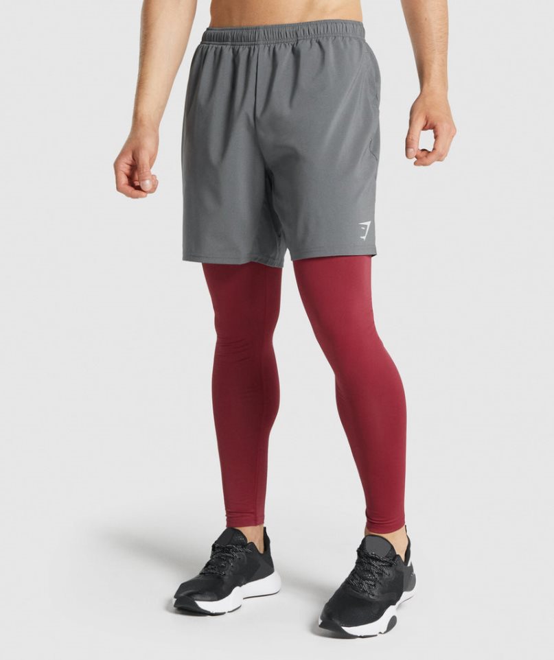 Gymshark Element Baselayer Leggings Herren Bordeaux | AT-29-WJYT