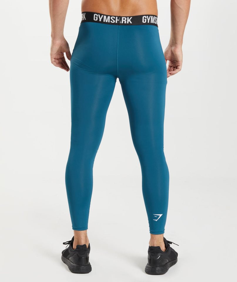 Gymshark Element Baselayer Leggings Herren Blau | AT-52-LDKZ