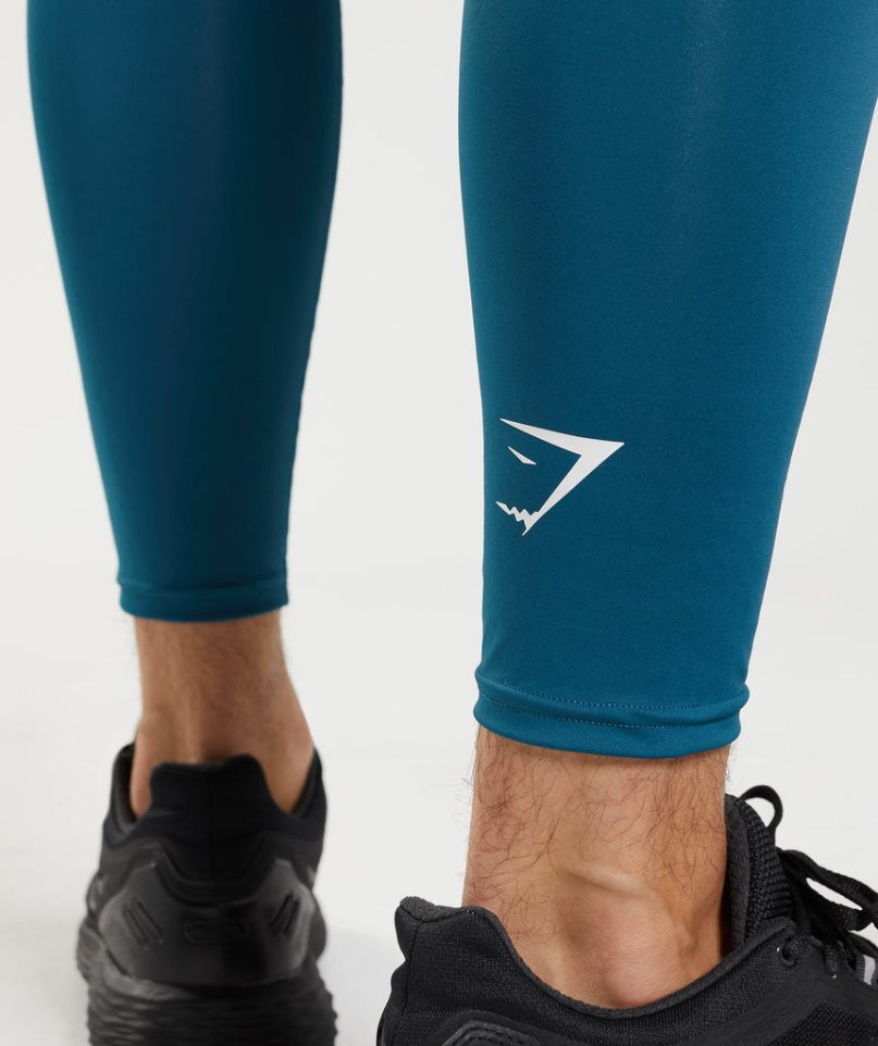 Gymshark Element Baselayer Leggings Herren Blau | AT-52-LDKZ