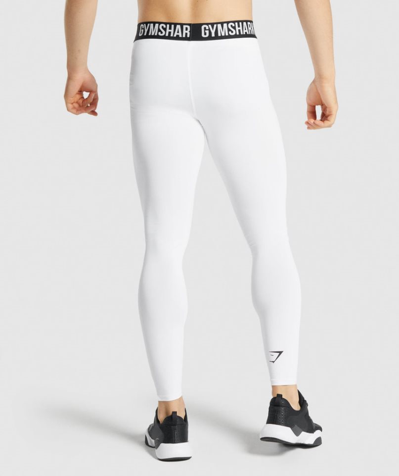 Gymshark Element Baselayer Leggings Herren Weiß | AT-84-UJFO