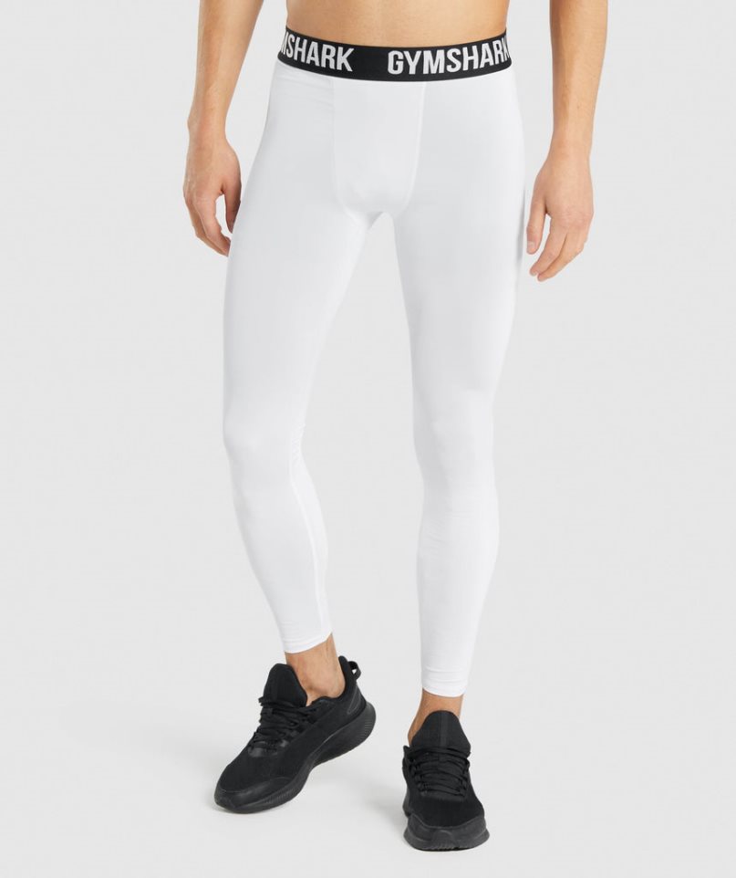 Gymshark Element Baselayer Leggings Herren Weiß | AT-84-UJFO