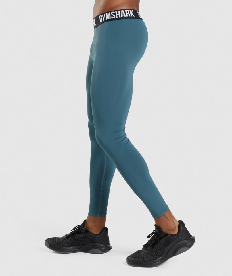 Gymshark Element Baselayer Leggings Herren Türkis | AT-96-ITWA