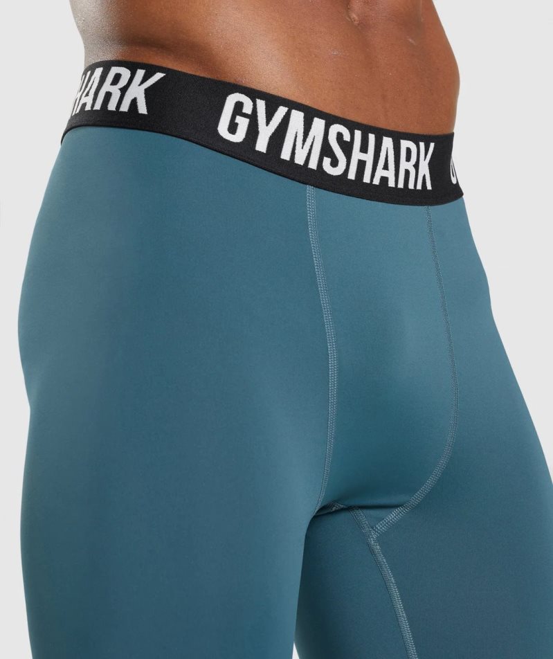 Gymshark Element Baselayer Leggings Herren Türkis | AT-96-ITWA