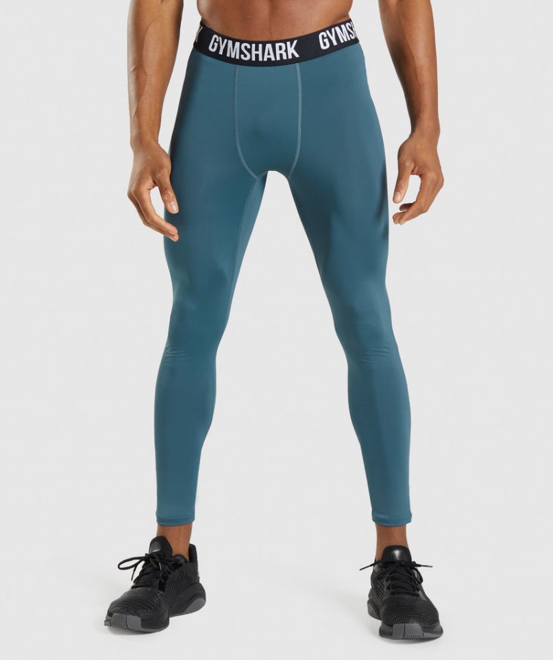 Gymshark Element Baselayer Leggings Herren Türkis | AT-96-ITWA