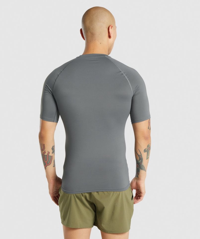 Gymshark Element Baselayer T-shirts Herren Grau | AT-71-HPAL