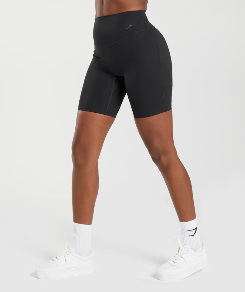 Gymshark Elevate Cycling Kurze Hose Damen Schwarz | AT-21-LRNT