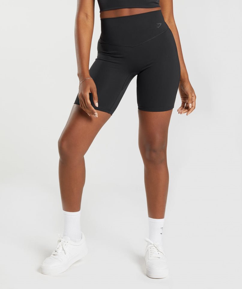 Gymshark Elevate Cycling Kurze Hose Damen Schwarz | AT-21-LRNT