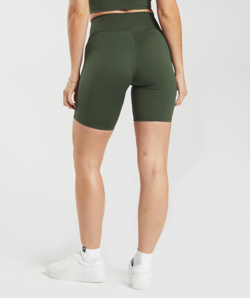 Gymshark Elevate Cycling Kurze Hose Damen Olivgrün | AT-42-UBQA