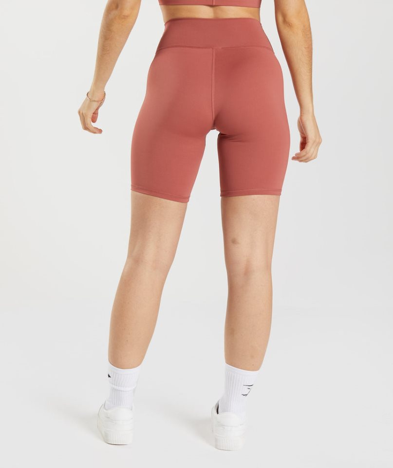 Gymshark Elevate Cycling Kurze Hose Damen Braun | AT-75-DUFT