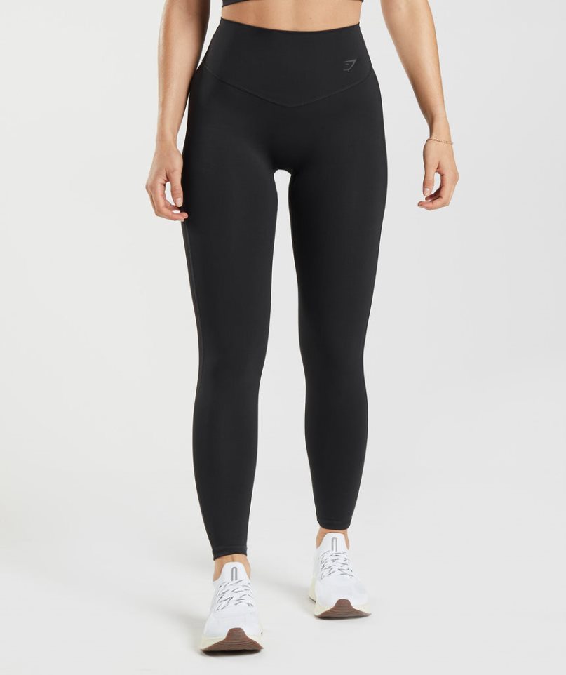 Gymshark Elevate Leggings Damen Schwarz | AT-23-TPNL