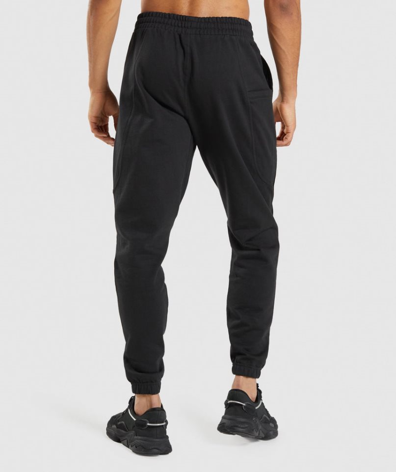 Gymshark Essential Jogginghose Herren Schwarz | AT-19-HTID