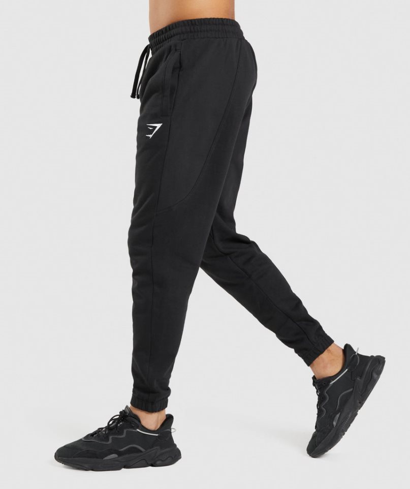 Gymshark Essential Jogginghose Herren Schwarz | AT-19-HTID