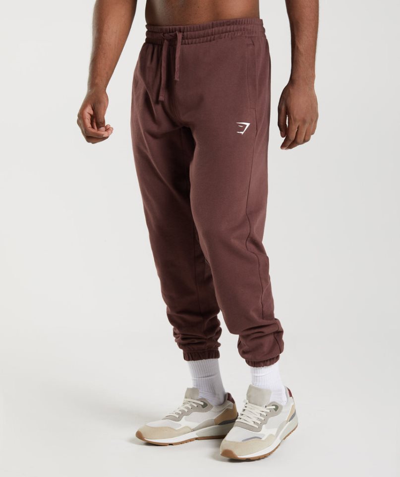 Gymshark Essential Oversized Jogginghose Herren Braun | AT-09-CSMR