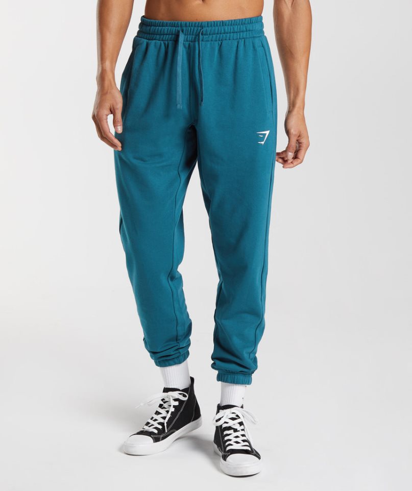 Gymshark Essential Oversized Jogginghose Herren Blau | AT-35-CEHL